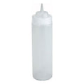 Squeeze Bottle Wide Mouth Clear - 6x12 oz