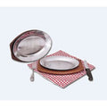 Adcraft - Sizzling Steak Platter (Stainless Steel) - 12.5x8.5 in