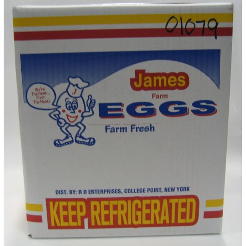 James Farm - Extra Large White Eggs (In Cartons) - 15 Dozen