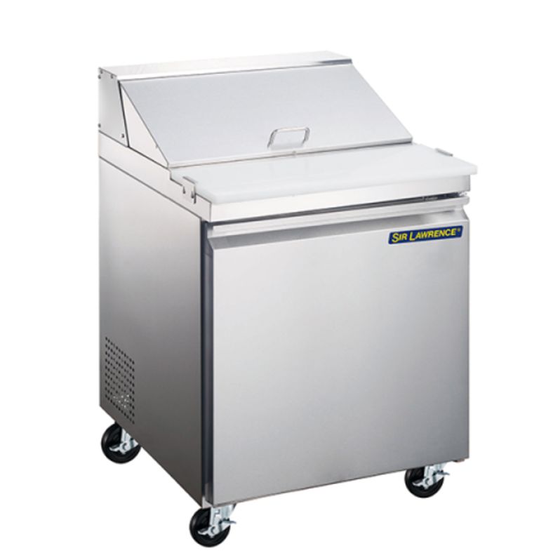 Sir Lawrence - 27" 1-Door Refrigerated Sandwich Prep Table (Stainless Steel)