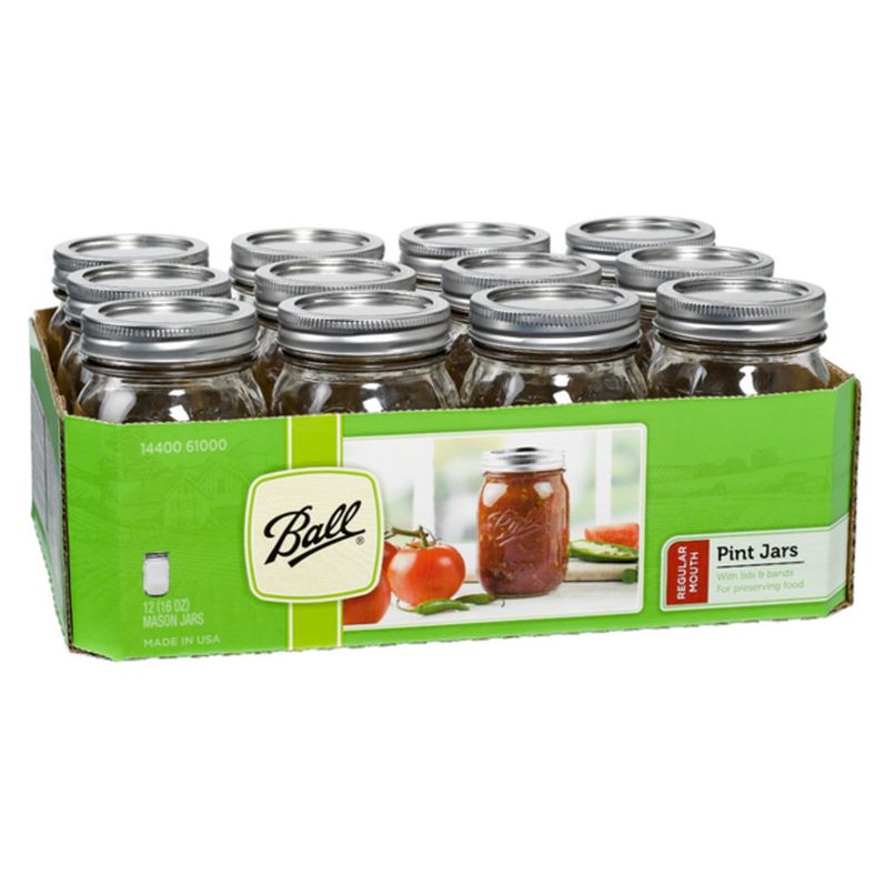 Jarden Home Brands - Ball Regular Mouth Mason Jar - 12x16 oz