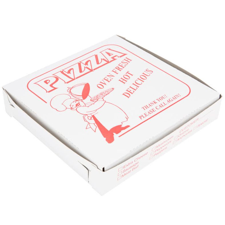Clay Coated Pizza Box (10x10x2) - 100 ct
