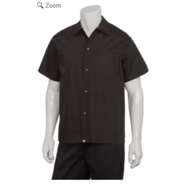 Chef Works - Utility Shirt (Short Sleeves) - Black - Medium