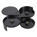 Winco - 3-Tier Glass Rimmer For Cocktails - Black