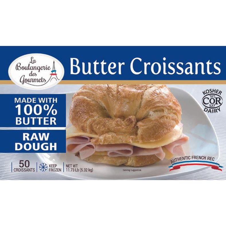Frozen La Boulangerie des Gourmets - Butter Croissant Dough - 50 Ct