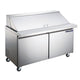 Sir Lawrence - Refrigerated Sandwich Prep Table 60" - 2-Door Mega Top