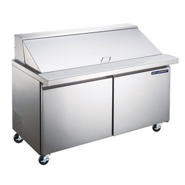 Sir Lawrence - Refrigerated Sandwich Prep Table 60" - 2-Door Mega Top