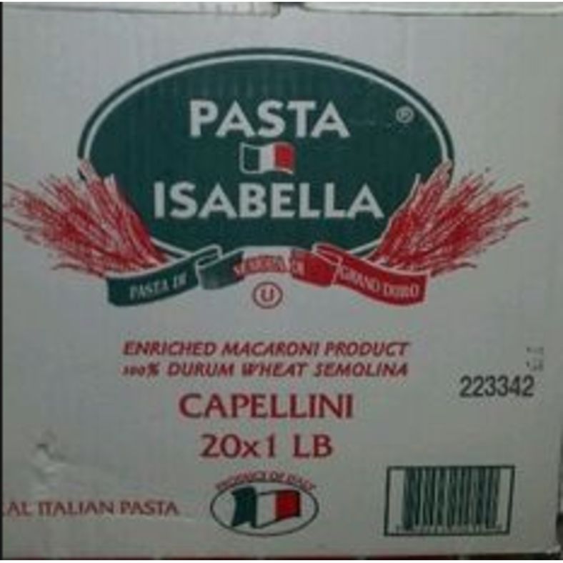 Isabella - Capellini (Angel Hair) Pasta - 20/1 lb