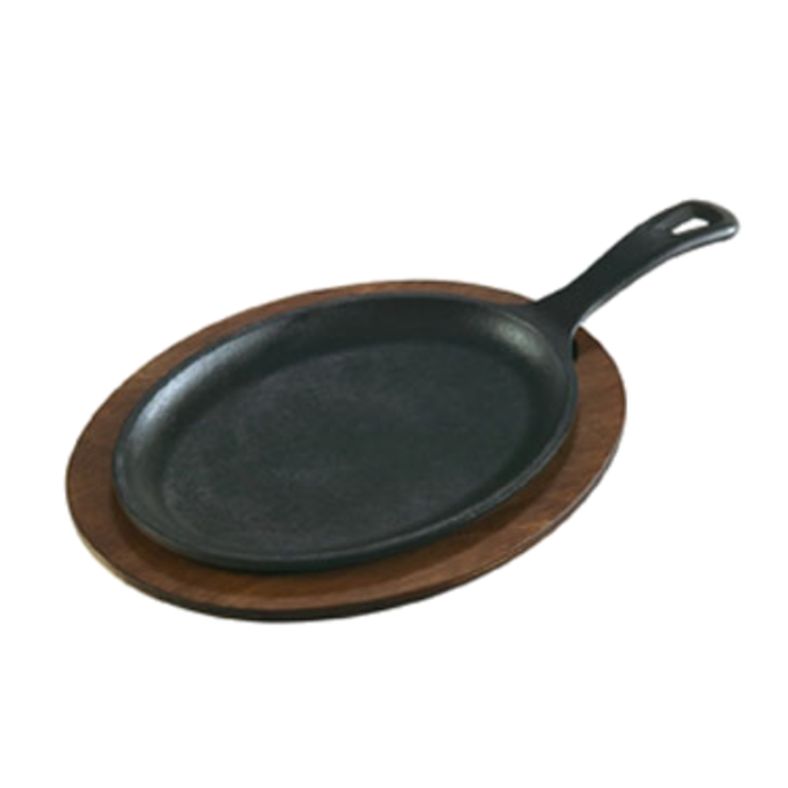 Lodge - Cast Iron Griddle Oval with Handle - 10x7.5"