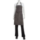 Dorset - Bib Apron (34"L x 30"W, 100% Cotton, Pewter)