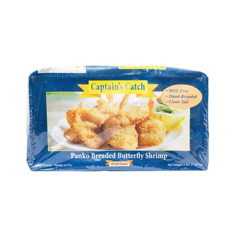 Captain's Catch - Breaded Shrimp (Butterfly, Tail-On, IVP) - 21/25 - 3 lb