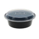 Pactiv Newspring - Black Round Versatainer with Lid (32 oz, 7") - 150 ct
