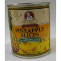 Chef's Quality - Sliced Pineapples in Light Syrup - #10 cans