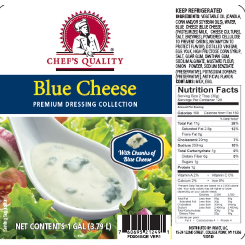 Chef's Quality- Blue Cheese Dressing- gallon