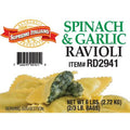 Supremo Italiano - Spinach & Garlic Ravioli - 2x2.5 lb