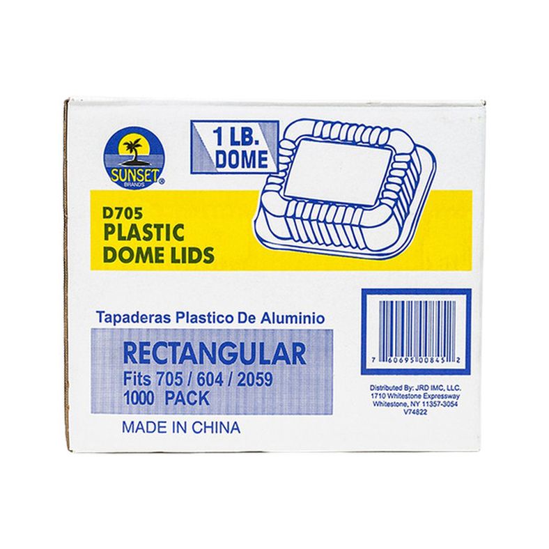 Sunset - Dome Lid for 1 lb Aluminum Pan - 1000 ct