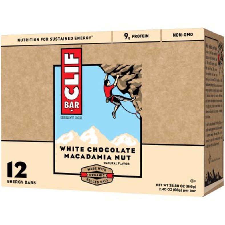 Clif Bar - White Chocolate Macadamia Bars - 12x1 oz