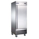 Sir Lawrence - Reach-In Freezer 29" - Stainless Steel Solid Door