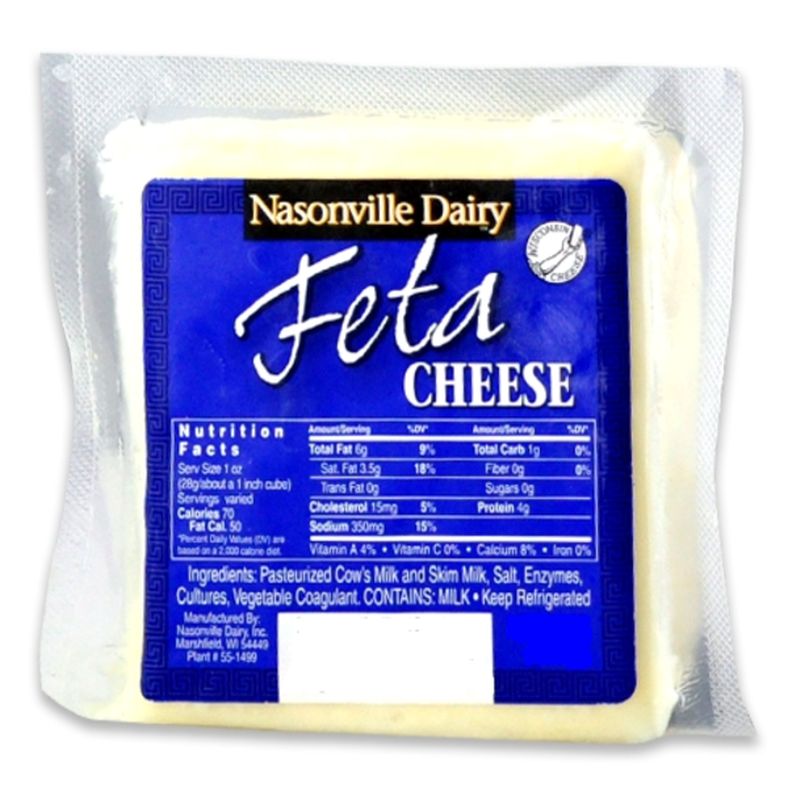 Nasonville Dairy - Traditional Feta Cheese Block