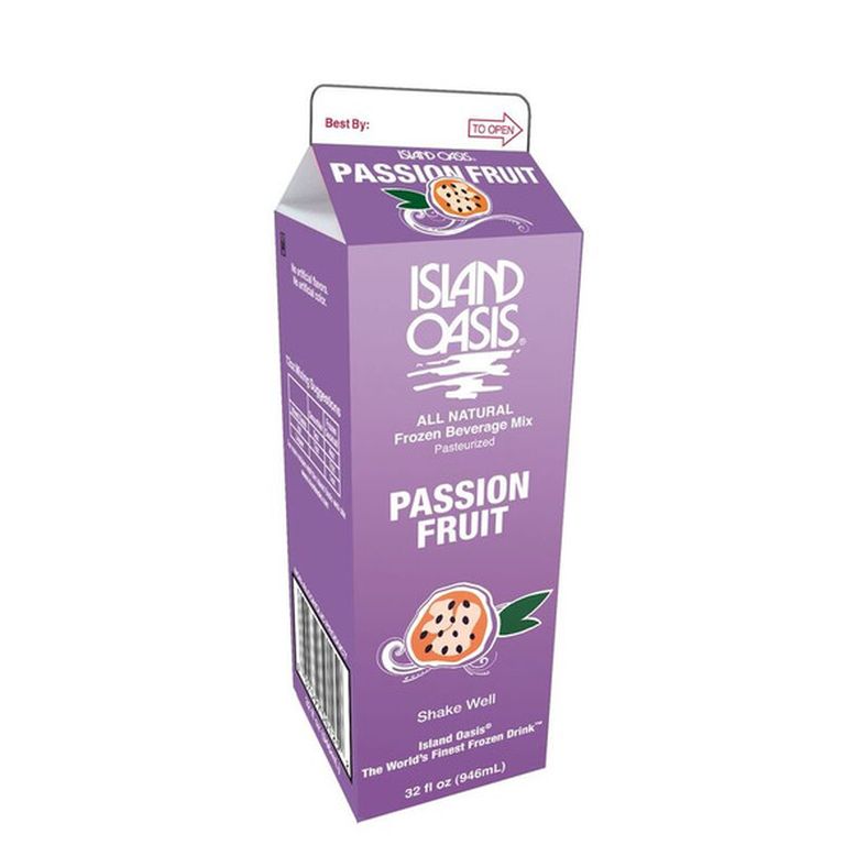 Island Oasis - Passion Fruit Smoothie Mix - 12x1 Qt