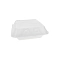 Pactiv Smartlock - Foam Hinged Container 3-Compartment (8x8) - 150 ct
