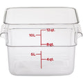 Cambro - CamSquare Food Container - 12 Qt (Clear, With Handles)