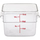 Cambro - CamSquare Food Container - 12 Qt (Clear, With Handles)