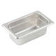 Winco - Anti-Jam Steam Pan (Stainless Steel, 25 Gauge, 1/9 Size) - 2.5 in
