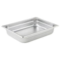 Winco - Anti-Jam Steam Pan (Half-Size, 25 Gauge Stainless Steel) - 2.5"