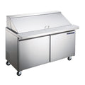 Sir Lawrence - 47" 2-Door Mega Top Refrigerated Sandwich Prep Table (Stainless Steel)