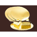 10in. Scalloped Cake Circle Gold Foil - 20 ct