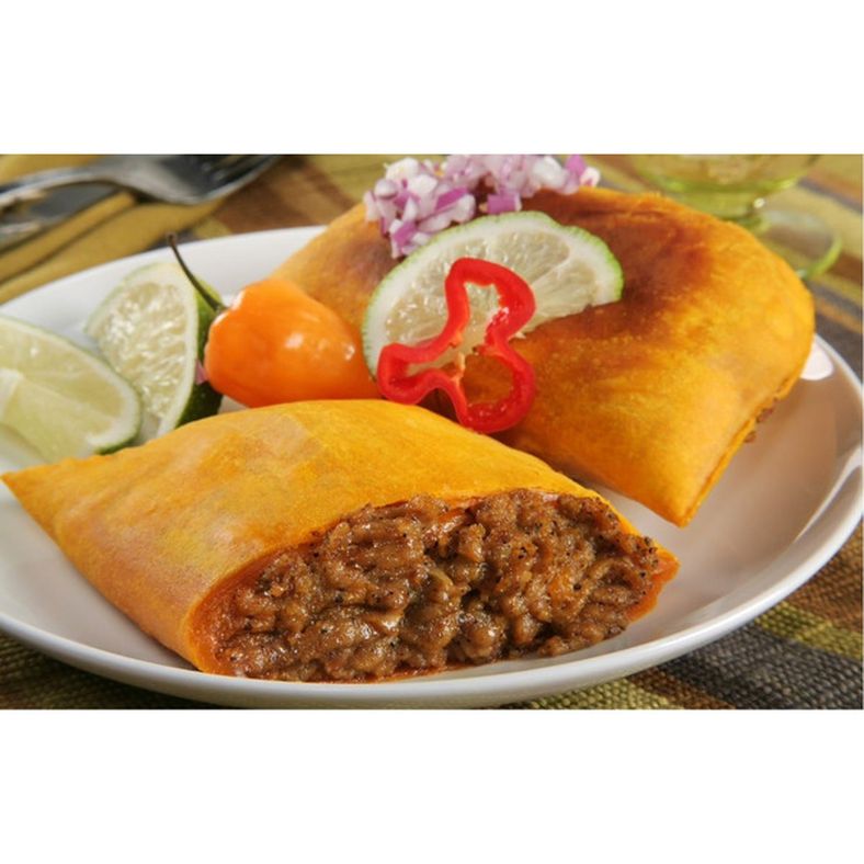 Frozen Beef Patties (Caribbean Crescent Spicy, Unbaked) - 50 ct