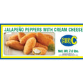 Frozen Big C - Jalapeno Peppers w/ Cream Cheese - 7lb Box