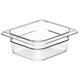 Cambro - Camwear Food Pan (1/4 Size, 6" Deep) - Clear Polycarbonate
