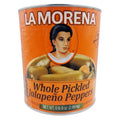 La Morena - Whole Pickled Jalapeno Peppers - #10 can