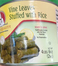 Chef's Quality - Grape Leaves Stuffed with Rice (Dolmades) - 4 lb