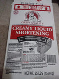 Chef's Quality - Creamy Liquid Shortening - 35 lbs