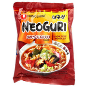 Nong Shim, Neoguri, Udon Type Noodles, Spicy Seafood, 4 Bags, 4.23 oz (120 g) Each