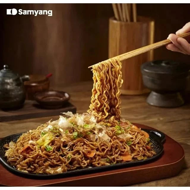 SAMYANG Korean Buldak Yakisoba Spicy Hot Chicken Stir-Fried Ramen Noodle, 5 Pack