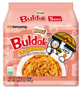 Mỳ Ramen Xào Gà Buldak Hoa Hồng Cay SAMYANG Hàn Quốc, 5 Gói