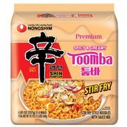 Nongshim Shin Toomba Stir Fry Creamy Premium Ramen Noodle Soup 4.83 oz X 4 Count