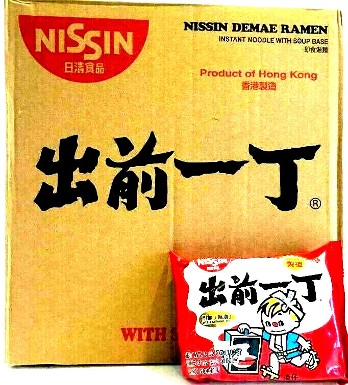 Nissin Sesame Oil Demae Ramen Instant Noodles 3.53 oz x 30 Packs~11/2025